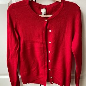 Cherry Red Cardigan